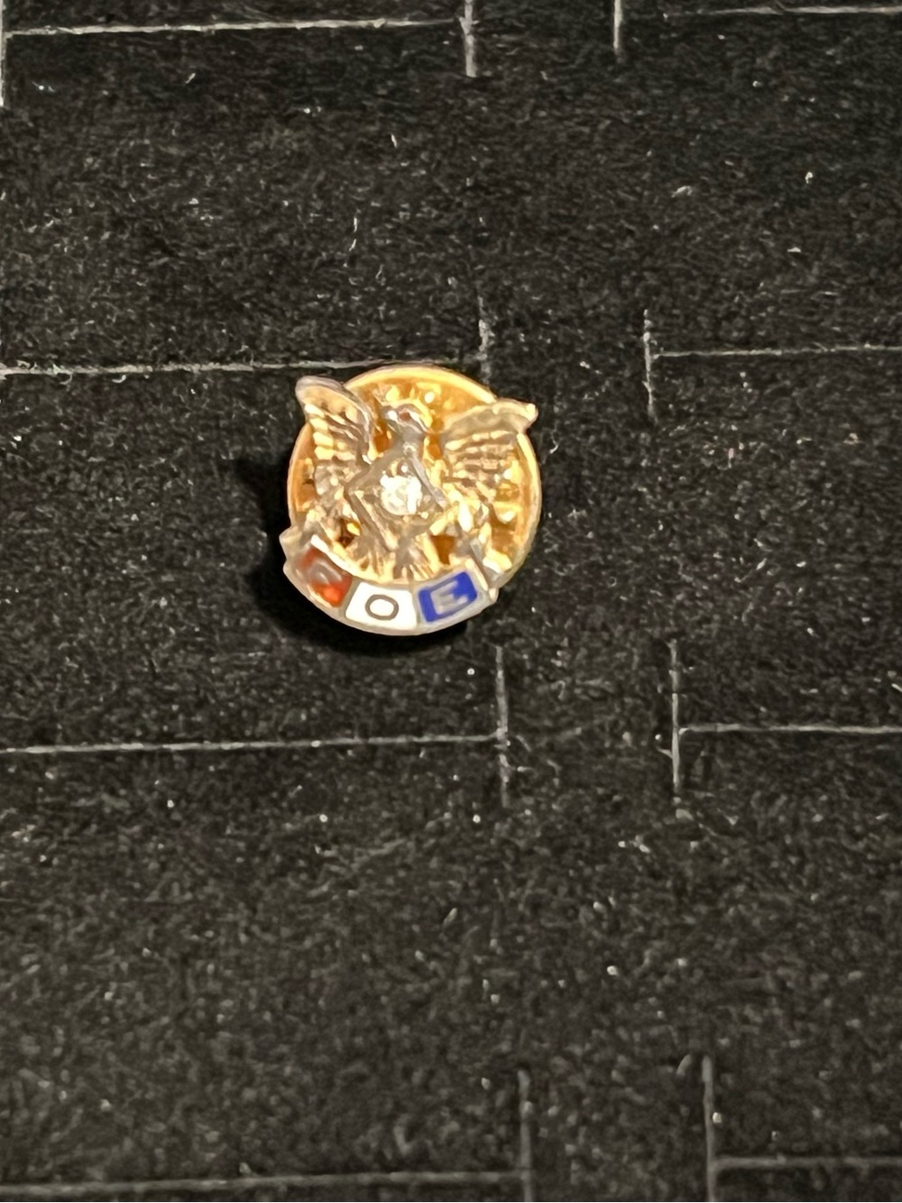 Vintage Sterling Silver Eagle FOE Lapel Pin